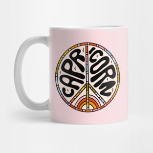 Capricorn Peace Sign Mug